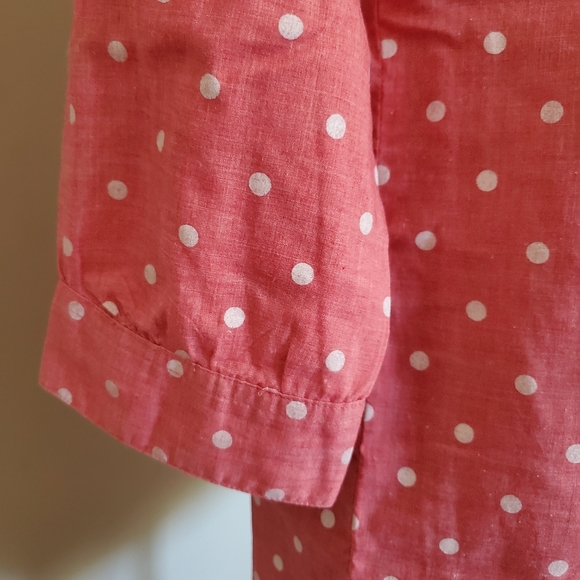 Fig Peach Peplum Blouse - Picture 3 of 8